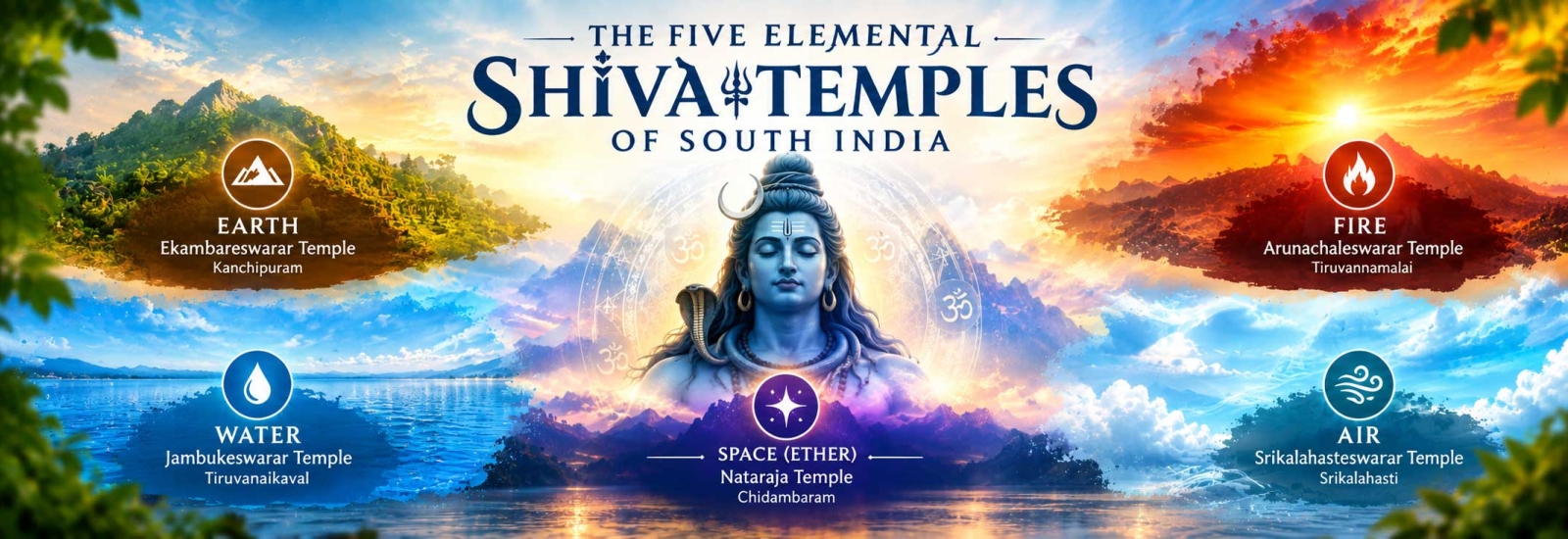 Pancha Bhuta Sthalam - Complete guide to 5 Shiva Temples | Tamilnadu Tourism